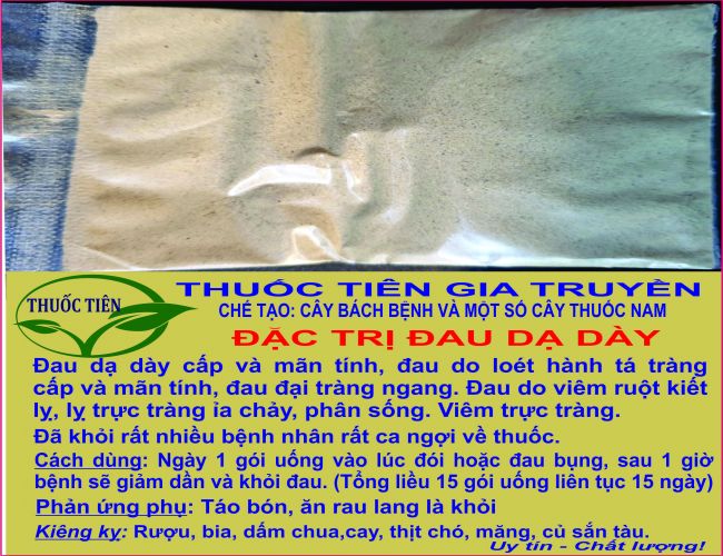 THUỐC NAM GIA TRUYỀN CHỮA DẠ DÀY