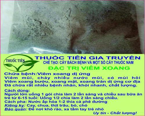 THUỐC NAM GIA TRUYỀN CHỮA VIÊM XOANG